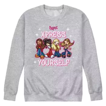 Мужская флисовая толстовка Bratz Xpress Self Licensed Character, серый