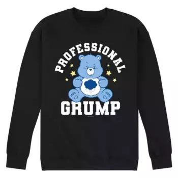 Мужская флисовая толстовка Care Bears Professional Grump Licensed Character, черный