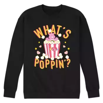 Мужская флисовая толстовка Care Bears Whast Poppin' Licensed Character, черный