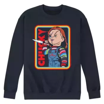 Мужская флисовая толстовка Chucky Retro Frame Licensed Character, синий