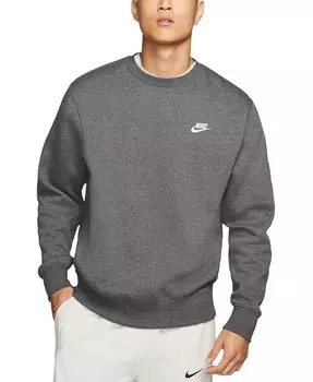 Мужская флисовая толстовка Club Club Nike, серый