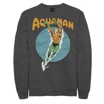 Мужская флисовая толстовка для плавания и танцев DC Comics Aquaman Licensed Character
