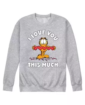 Мужская флисовая толстовка garfield love you this much AIRWAVES, серый