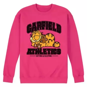 Мужская флисовая толстовка Garfield Sleeping Athletics Licensed Character, пурпурный