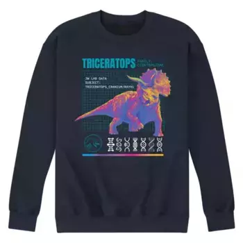 Мужская флисовая толстовка Jurassic World с трицератопсом Licensed Character, синий