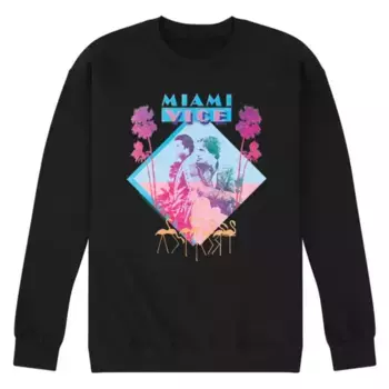 Мужская флисовая толстовка Miami Vice Licensed Character, черный
