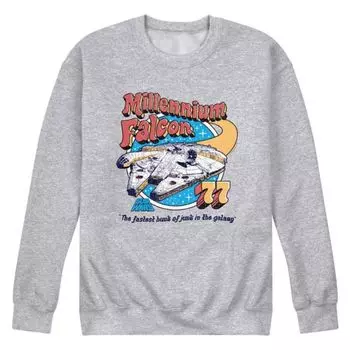 Мужская флисовая толстовка Millennium Falcon Vintage Crew Star Wars, серый