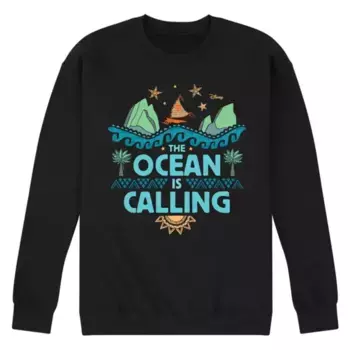 Мужская флисовая толстовка Moana «Зов океана» Disney, черный