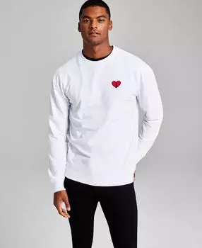 Мужская флисовая толстовка modern-fit broken heart patch And Now This, белый