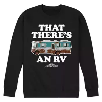 Мужская флисовая толстовка National Lampoon's Christmas Vacation с принтом RV Licensed Character, черный