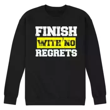 Мужская флисовая толстовка No Regrets Licensed Character, черный
