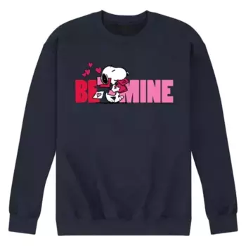 Мужская флисовая толстовка Peanuts Be Mine Licensed Character, синий