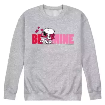 Мужская флисовая толстовка Peanuts Be Mine Licensed Character, серый