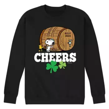 Мужская флисовая толстовка Peanuts Cheers Root Beer Licensed Character, черный