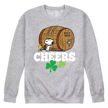 Мужская флисовая толстовка Peanuts Cheers Root Beer Licensed Character, серый
