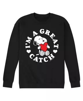 Мужская флисовая толстовка Peanuts I'm a Great Catch AIRWAVES, черный