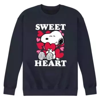 Мужская флисовая толстовка Peanuts Sweetheart Licensed Character, синий