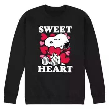 Мужская флисовая толстовка Peanuts Sweetheart Licensed Character, черный