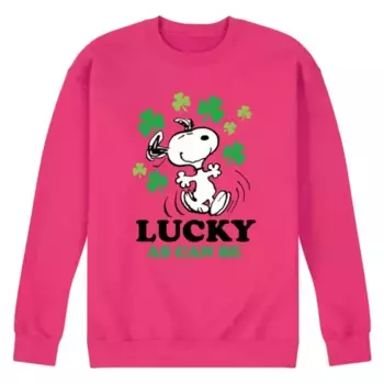 Мужская флисовая толстовка Pearnuts Lucky Can Be Licensed Character, пурпурный