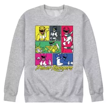 Мужская флисовая толстовка Power Rangers Grid Licensed Character, серый
