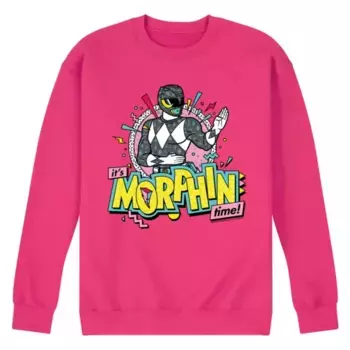 Мужская флисовая толстовка Power Rangers Morfin Time черного цвета Licensed Character, розовый