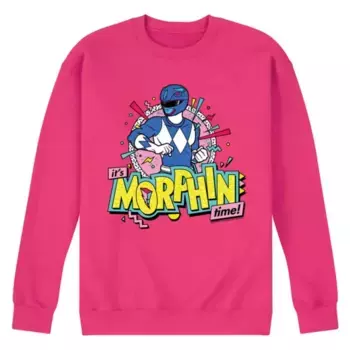Мужская флисовая толстовка Power Rangers Morfin Time синего цвета Licensed Character, розовый