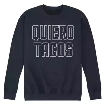 Мужская флисовая толстовка quiero tacos Licensed Character, синий