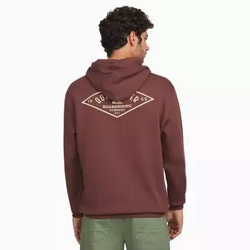 Мужская флисовая толстовка Quiksilver, коричневый