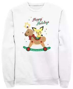 Мужская флисовая толстовка Rockin Reindeer Crew Fifth Sun, белый