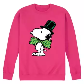 Мужская флисовая толстовка с бантом Peanuts St Paddy's Licensed Character, пурпурный