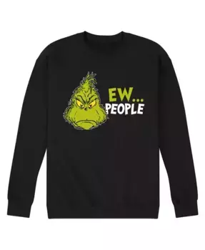 Мужская флисовая толстовка с длинным рукавом The Grinch Ew People AIRWAVES, черный