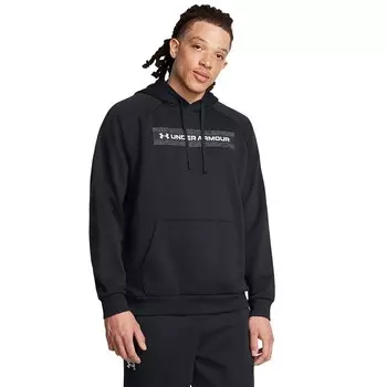 Мужская флисовая толстовка с камуфляжной полоской и полоской на груди Under Armour Rival, черный