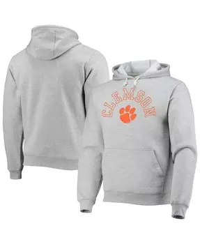 Мужская флисовая толстовка с капюшоном clemson tigers seal neuvo essential серого меланжевого цвета League Collegiate Wear, мульти