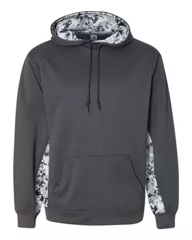 Мужская флисовая толстовка с капюшоном Digital Camo Colorblock Performance Badger, цвет graphite/ white