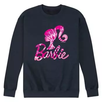 Мужская флисовая толстовка с логотипом Barbie в технике тай-дай Licensed Character, синий