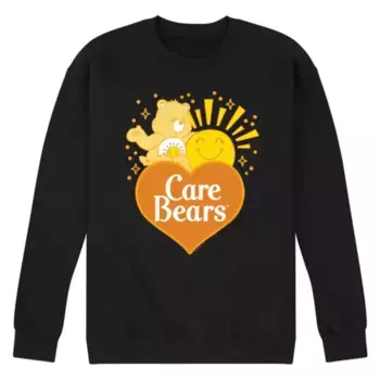 Мужская флисовая толстовка с логотипом Care Bears Funshine Licensed Character, черный