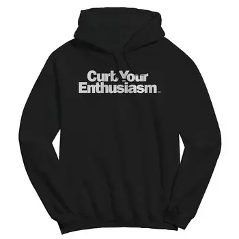 Мужская флисовая толстовка с логотипом Curb Your Enthusiasm Curb Your Enthusiasm Licensed Character, черный
