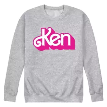 Мужская флисовая толстовка с логотипом Кена Barbie, серый
