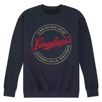 Мужская флисовая толстовка с логотипом Leinenkugel Licensed Character, синий