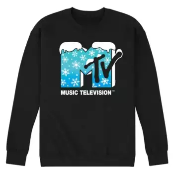 Мужская флисовая толстовка с логотипом MTV Snowballs Licensed Character, черный