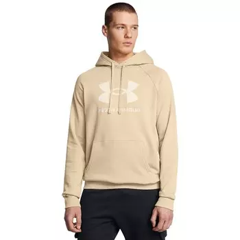 Мужская флисовая толстовка с логотипом Under Armour Rival, цвет City Khaki