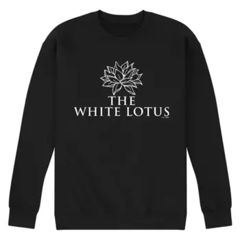 Мужская флисовая толстовка с логотипом White Lotus Licensed Character, черный