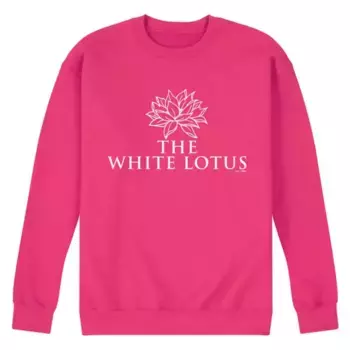 Мужская флисовая толстовка с логотипом White Lotus Licensed Character, пурпурный