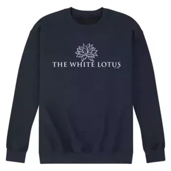 Мужская флисовая толстовка с логотипом White Lotus Licensed Character, синий