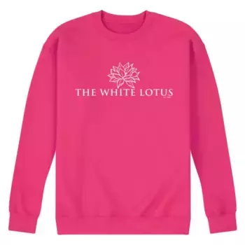 Мужская флисовая толстовка с логотипом White Lotus Licensed Character, пурпурный