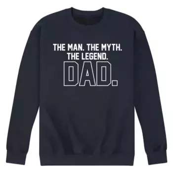 Мужская флисовая толстовка с надписью «The Legend Dad» Licensed Character, синий