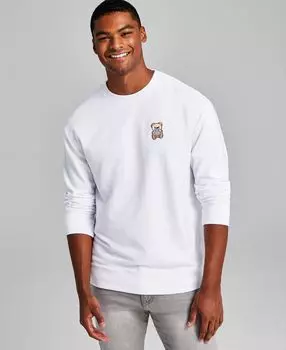 Мужская флисовая толстовка с нашивкой в ​​виде плюшевого мишки modern-fit And Now This, белый