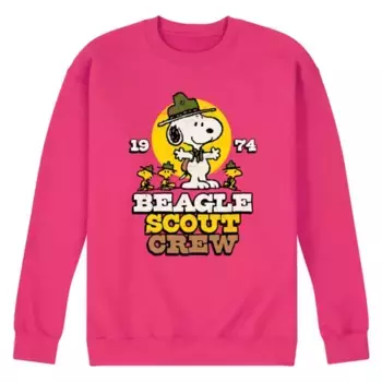 Мужская флисовая толстовка с принтом «beagle scout crew» Licensed Character, пурпурный