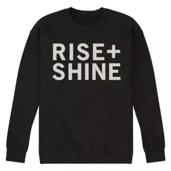 Мужская флисовая толстовка с принтом Rise and Shine Licensed Character, черный