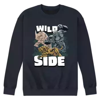Мужская флисовая толстовка с принтом «Wild Side» Licensed Character, синий